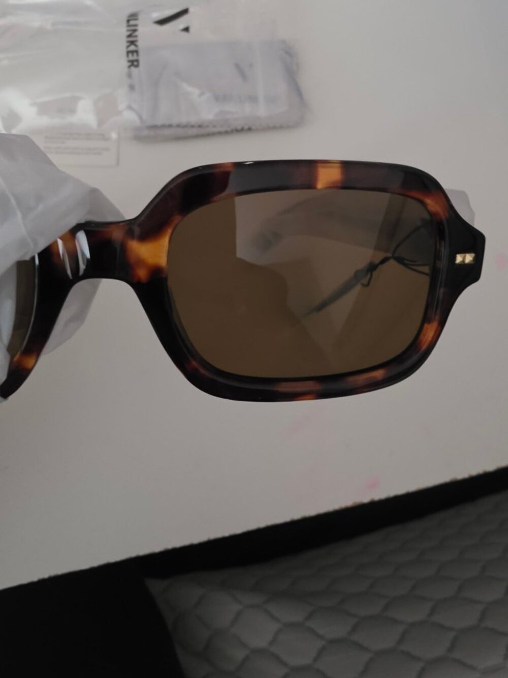 VANLINKER VL9832 Retro Square Sunglasses Tortoise Polarized New